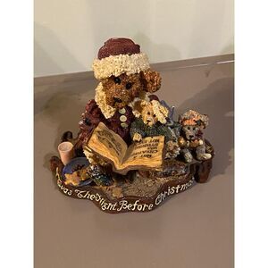 Boyd's‎ Bears & Friends The Bearstone Collection Christmas Reading Bear Figurine